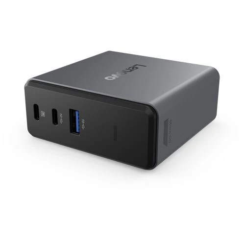 Base Carregamento (Dock Station) GaN Lenovo 5 em 1 - 65W - Preto - Image 9