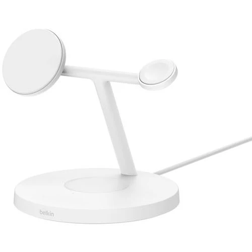 Base de Carregamento Wireless QI2 3 em 1 com MagSafe Belkin BOOST↑CHARGE Pro™ - Branca - Image 2