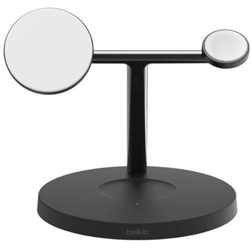 Base de Carregamento Wireless QI2 3 em 1 com MagSafe Belkin BOOST↑CHARGE Pro™ - Preta