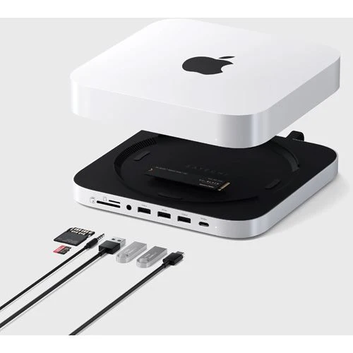 Base Hub Adaptador Satechi ST-GMMSHS para Mac mini/Studio 7 Portas + NVMe SSD - Image 7
