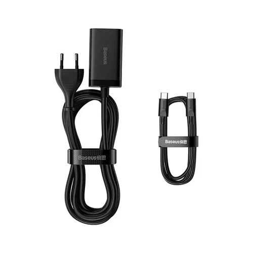 Carregador Gan3 Pro Fast Charging 2x USB +2x USB- C Baseus 65W - Preto - Image 4