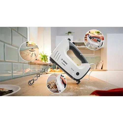 Batedeira Bosch MFQ3740 | 5 Velocidades | 750 W | Branco - Outlet - Grade A - Image 2