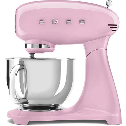 Batedeira com Taça Smeg Anni 50 SMF05PKEU - Rosa