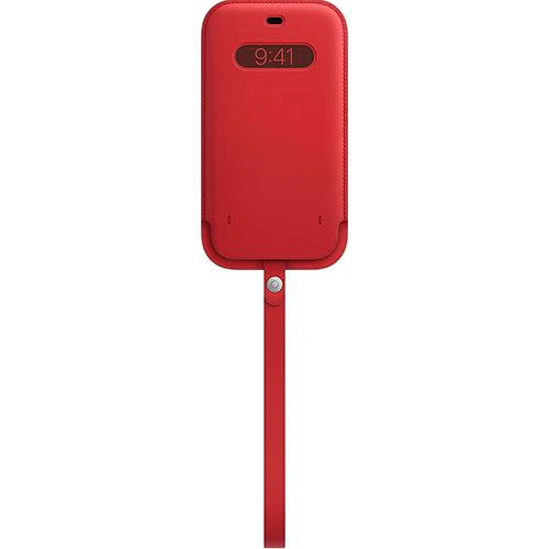 Bolsa em Pele Apple com MagSafe para Apple iPhone 12 Pro Max - (Product) Red