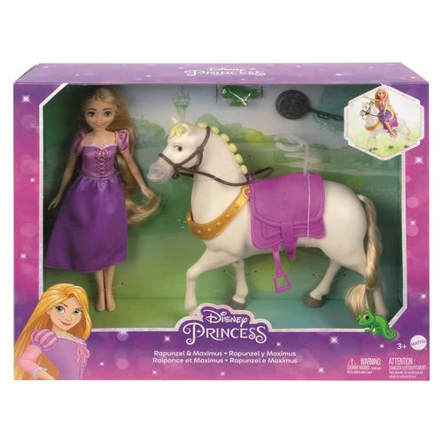 Boneca Princesas Disney: Rapunzel e Maximus - Mattel - Image 2