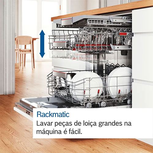 Máquina de Lavar Loiça Encastrável Bosch SMD8TCX04E | 14 talheres | 60 cm | A - Image 5