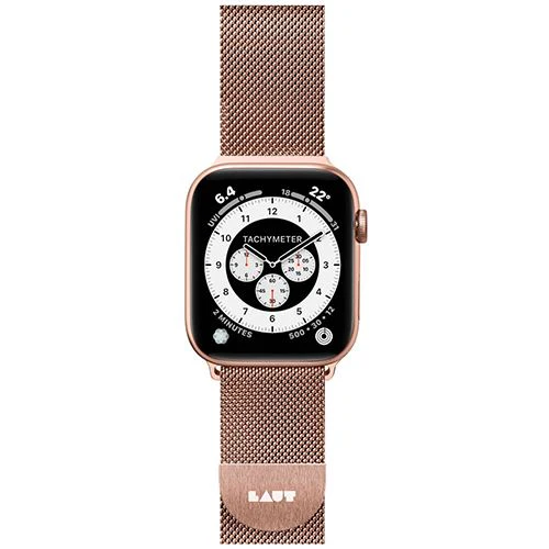 Bracelete Laut para Apple Watch 38-40-41 Milanesa - Rosa Dourado