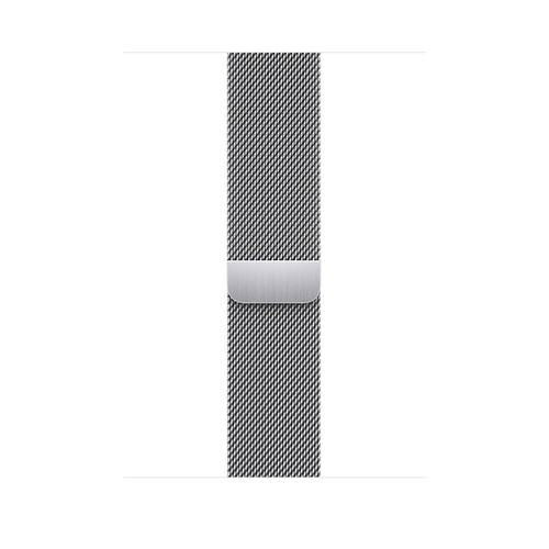 Bracelete Loop Milanesa Apple Watch 45mm - Prateado