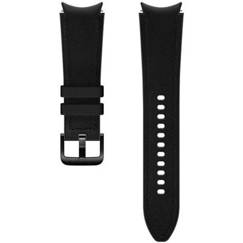 Bracelete Samsung Hybrid Leather para Galaxy Watch 4 - Preto