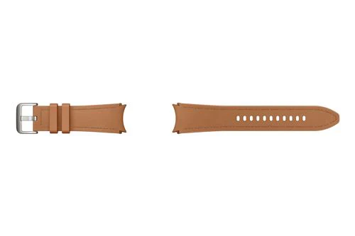 Bracelete Samsung Hybrid Leather para Galaxy Watch 6 - S/M - Castanho - Image 3