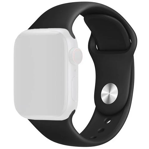 Bracelete Silicone 4-OK para Apple Watch 38mm | 40mm | 41mm - Preto
