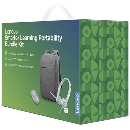 Bundle Lenovo Smarter Learning Portability Mochila 15.6'' + Rato Wireless + Auscultadores
