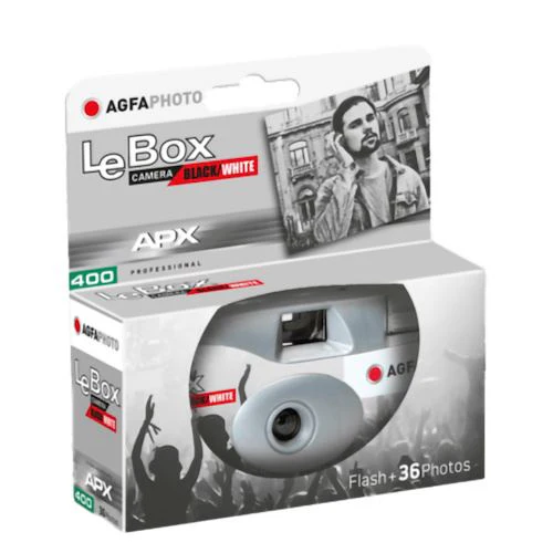 Câmara Descartável AgfaPhoto LeBox Preto&Branco 36 Fotos