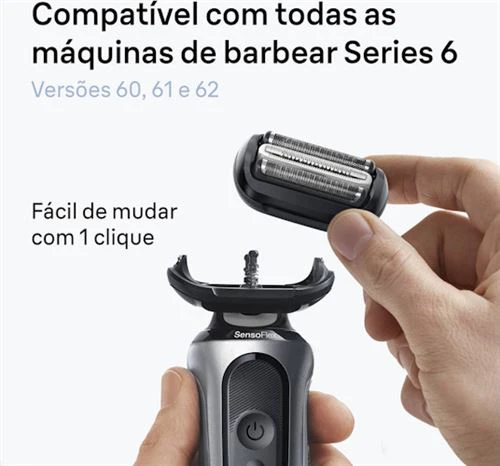 Cabeça Recarga para Máquinas de Barbear Braun Series 6 64B - Image 2