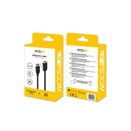 Cabo Accsup Display Port para HDMI 1.5m - Preto - Image 2