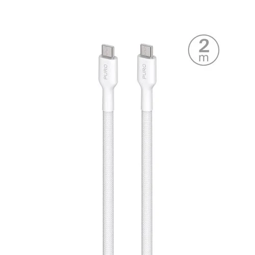 Cabo Kevlar USB-C Puro Fabrik 2m - Branco