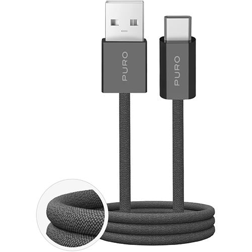 Cabo Puro Fabrik 4 USB para USB-C 1.5m - Cinzento