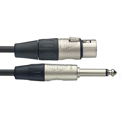 Cabo Stagg Rean NMC6XPR para Microfone - 6m - Preto
