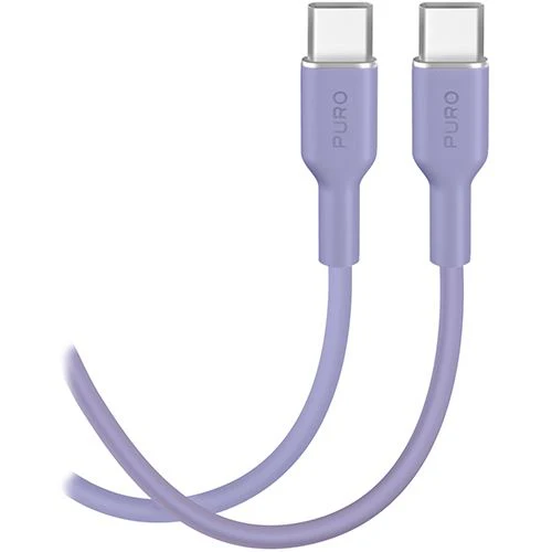 Cabo TPE USB-C Puro Icon 1.5m - Lavender Blue