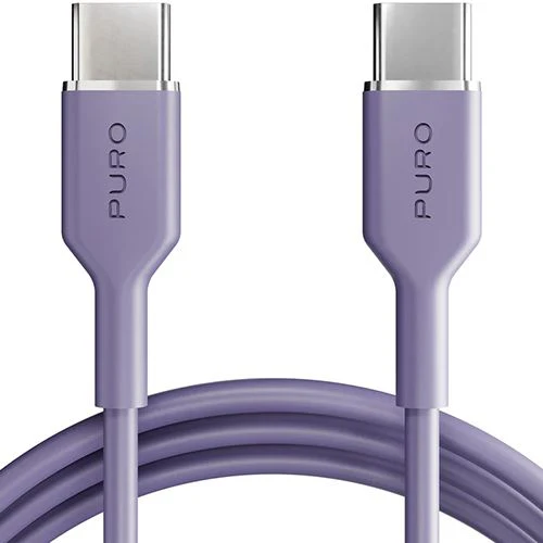 Cabo TPE USB-C Puro Icon 1.5m - Lavender Blue - Image 2