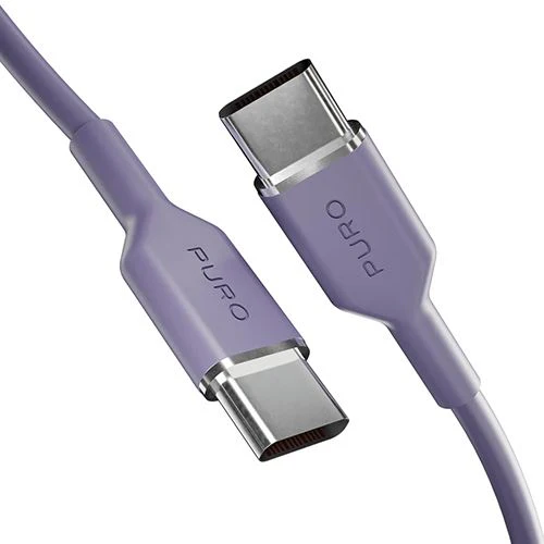Cabo TPE USB-C Puro Icon 1.5m - Lavender Blue - Image 4
