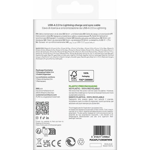 Cabo TPE USB/ Lighning 2m - Branco - Image 3