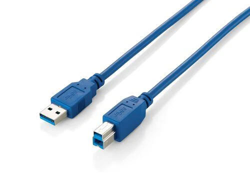 Cabo USB-A/B Equip 1.8m - Azul