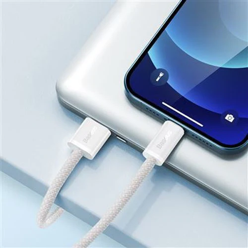 Cabo USB para Lightning Baseus Dynamic Series 2m - Branco - Image 4