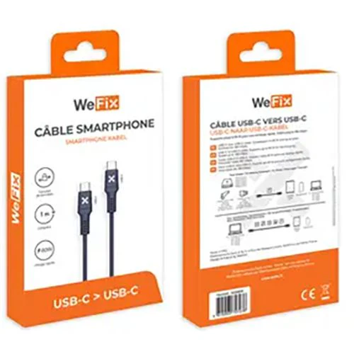 Cabo USB-C WeFix 1m - Azul - Image 2