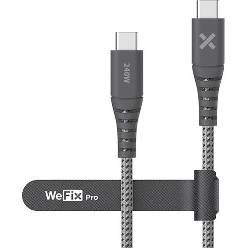 Cabo WeFix Pro USB-C 1m - Cinzento