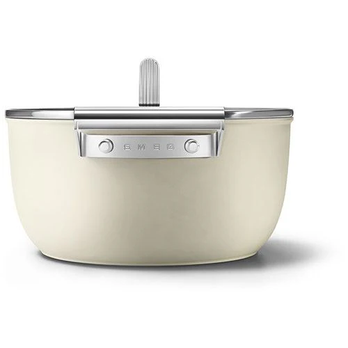 Caçarola Antiaderente Smeg Anni 50 CSF2412CRM | 25cm - Creme - Image 4