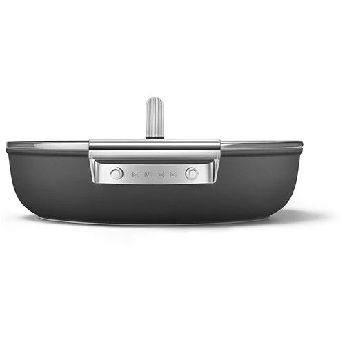 Caçarola Baixa Antiaderente Smeg Anni 50 DPF2812BLM | 28cm - Preto - Image 4