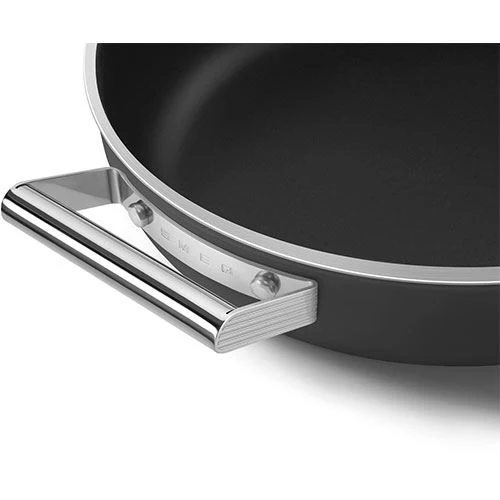 Caçarola Baixa Antiaderente Smeg Anni 50 DPF2812BLM | 28cm - Preto - Image 5