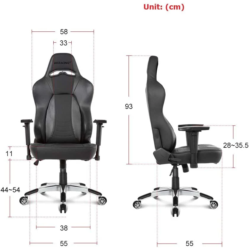 Cadeira Gaming AKRacing Office Obsidian P Carbono - Image 4