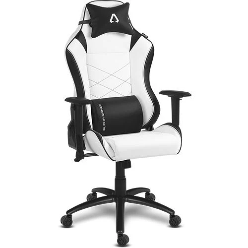 Cadeira Gaming Alpha Gamer Atena - Branco/Preto