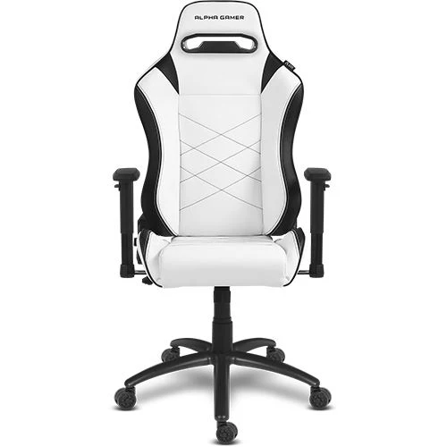 Cadeira Gaming Alpha Gamer Atena - Branco/Preto - Image 6