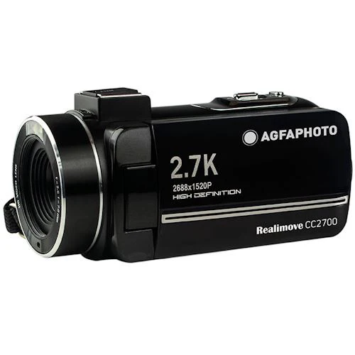 Câmara de Filmar AgfaPhoto Realimove CC2700 + Bateria Extra - Preto - Image 5