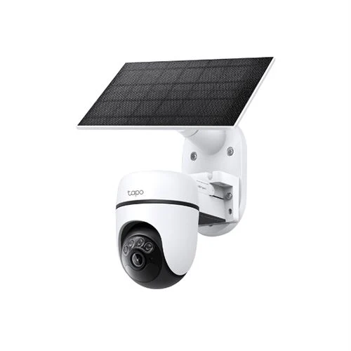 Câmara de Segurança Inteligente TP-Link TC90 KIT | Wi-Fi Exterior Pan/Tilt + Painel Solar