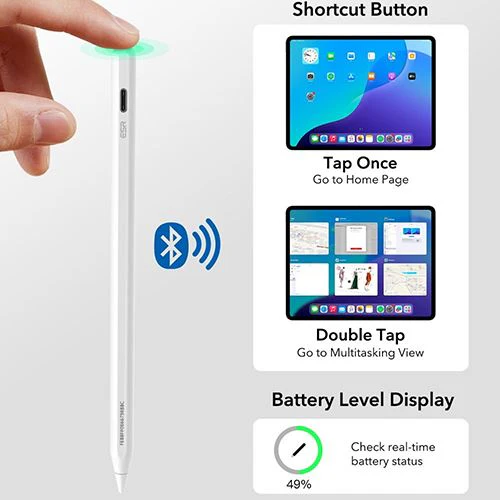 Caneta Stylus ESR Pencil Geo Digital - Branco - Image 3
