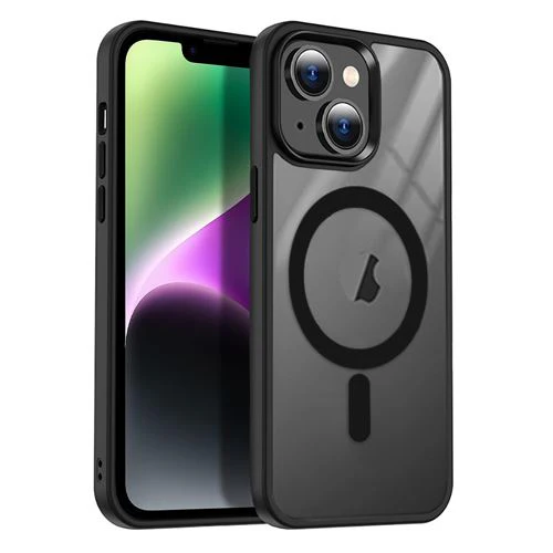 Capa 4-OK Kristal com MagSafe e Bumper para Apple iPhone 15 - Preto