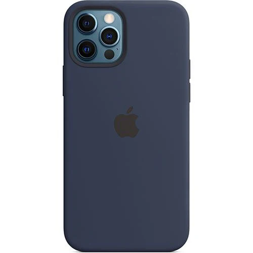 Capa em Silicone Apple com MagSafe para iPhone 12 / iPhone 12 Pro - Azul Profundo