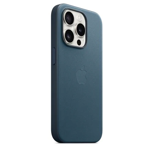 Capa Apple em tecido FineWoven com MagSafe para iPhone 15 Pro - Azul Pacífico - Image 2