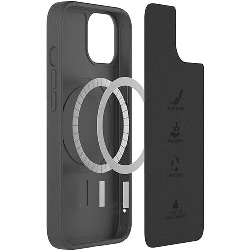 Capa Bio Woodcessories com MagSafe para Apple iPhone 14 - Preto - Image 10