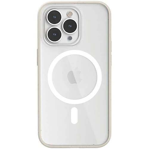 Capa Bio Woodcessories com MagSafe para Apple iPhone 14 Pro Max - Branco Transparente - Image 4