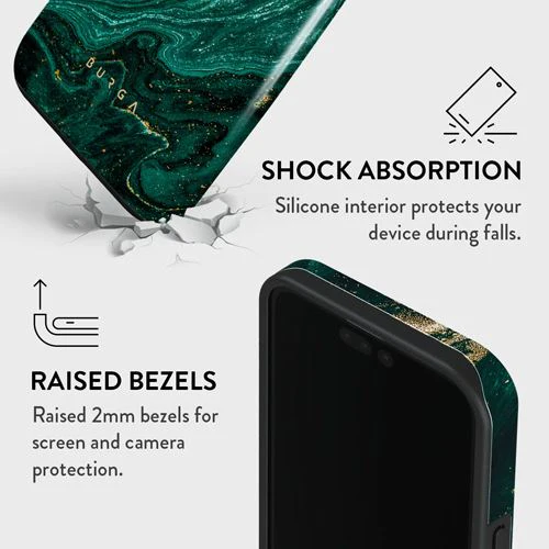 Capa Burga em Silicone para iPhone 15 Pro- Emerald Pool - Image 3