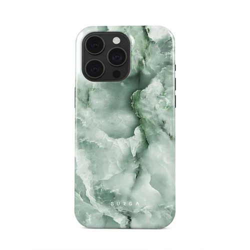Capa Burga em Silicone para iPhone 15 Pro Max - Pistachio Cheesecake