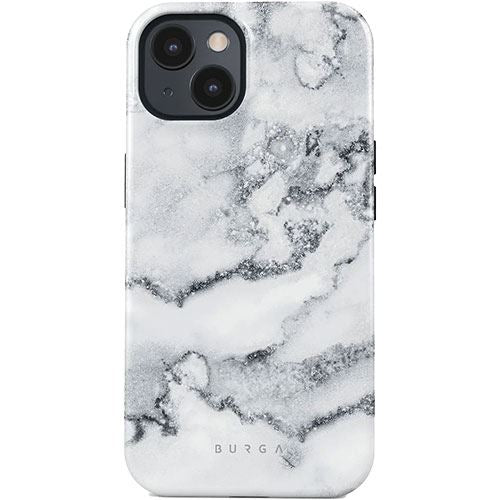 Capa Burga em Silicone para iPhone 15 - White Winter
