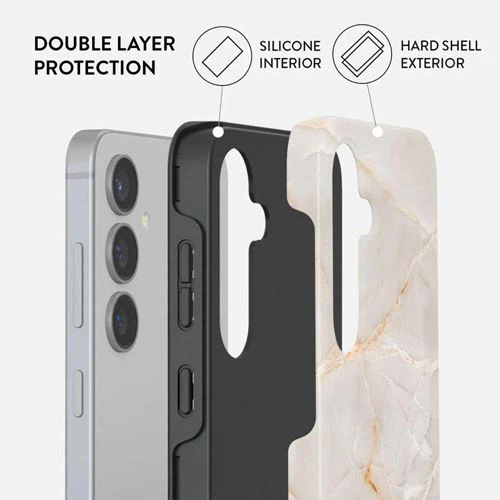 Capa Burga em Silicone para Samsung Galaxy S24 Plus- Vanilla Sand - Image 2