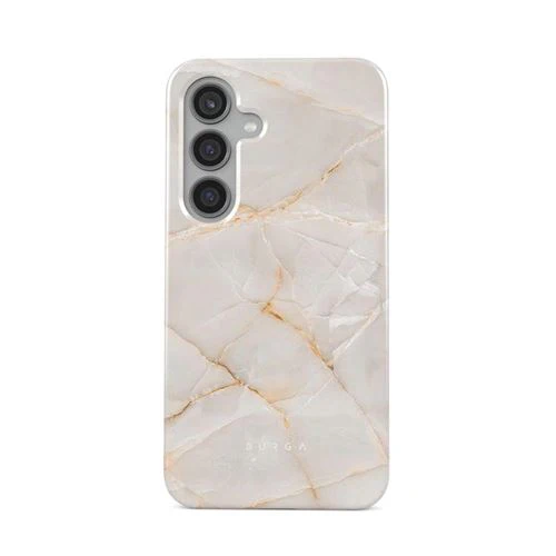 Capa Burga em Silicone para Samsung Galaxy S24 - Vanilla Sand