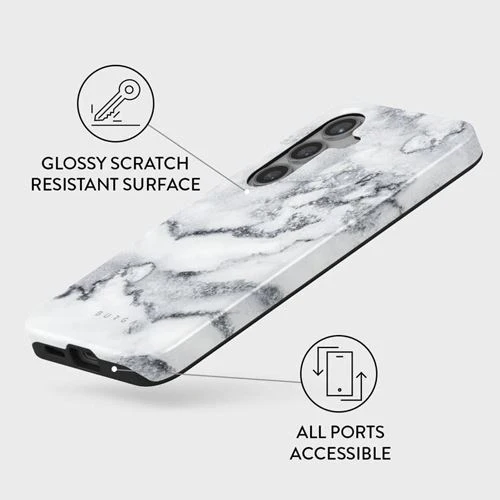 Capa Burga em Silicone para Samsung Galaxy S24 - White Winter - Image 3